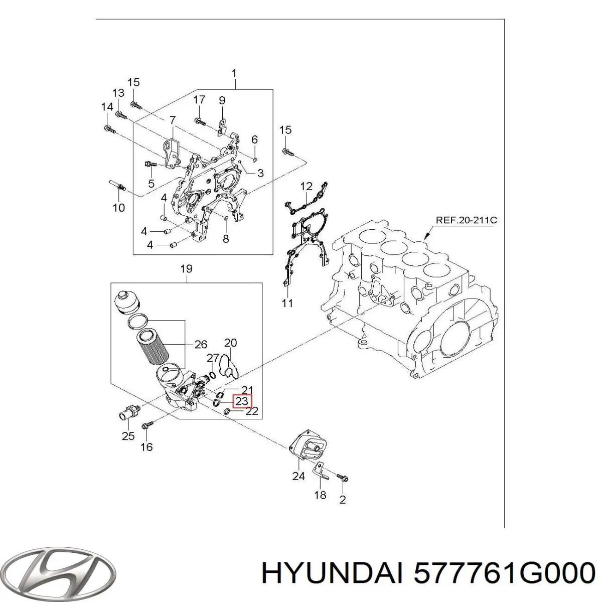  Hyundai/Kia 577761G000 precio, desde  
