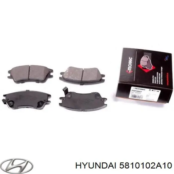 5810102A10 Hyundai/Kia pastillas de freno delanteras