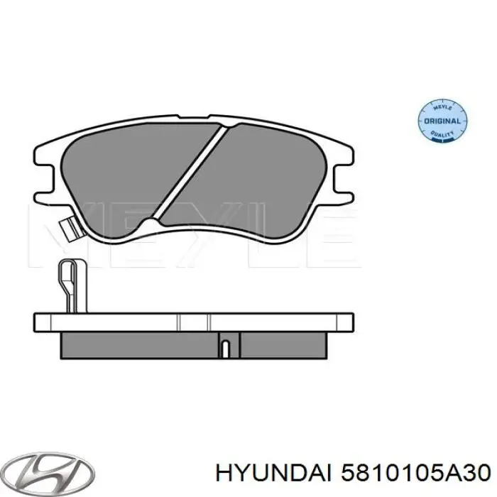 5810105A30 Hyundai/Kia pastillas de freno delanteras