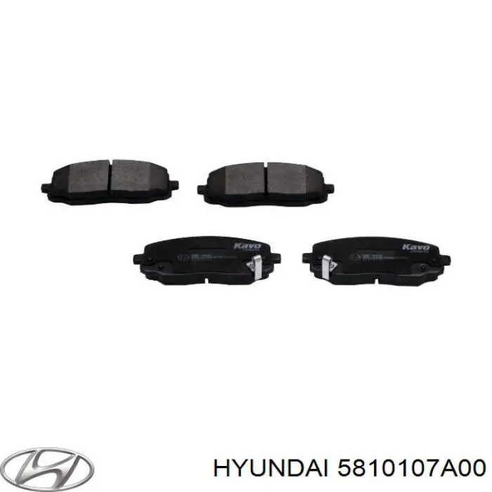 Pastillas de freno 5810107A00 Hyundai/Kia