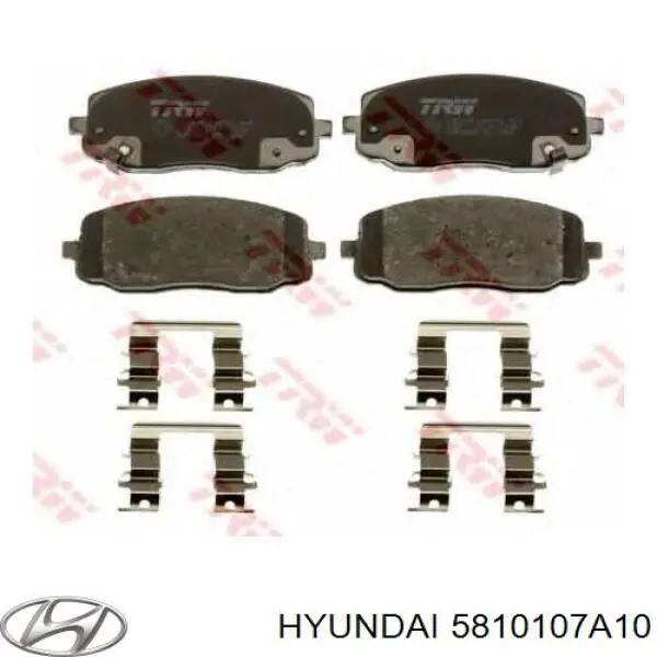 5810107A10 Hyundai/Kia pastillas de freno delanteras