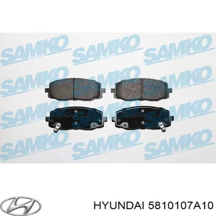 Comprar 5810107A10 Hyundai/Kia Pastillas delanteras de freno