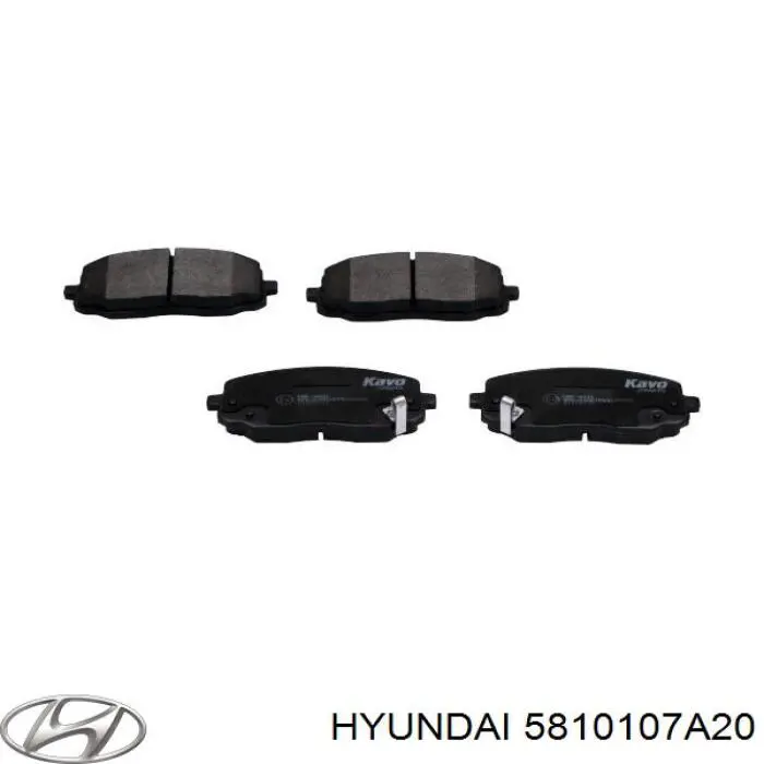 5810107A20 Hyundai/Kia pastillas de freno delanteras