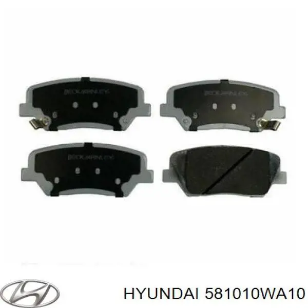 581010WA10 Hyundai/Kia pastillas de freno delanteras