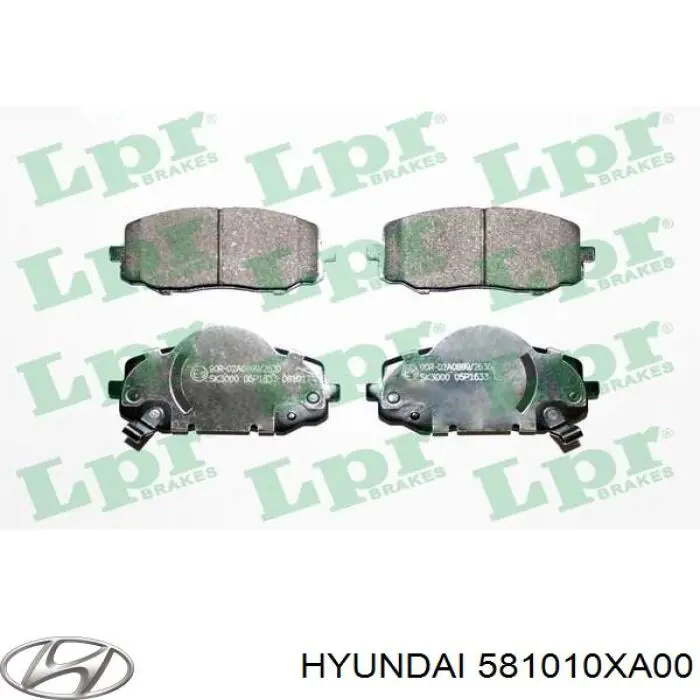 Comprar 581010XA00 Hyundai/Kia Pastillas delanteras de freno