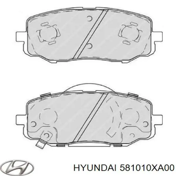 581010XA00 Hyundai/Kia pastillas de freno delanteras