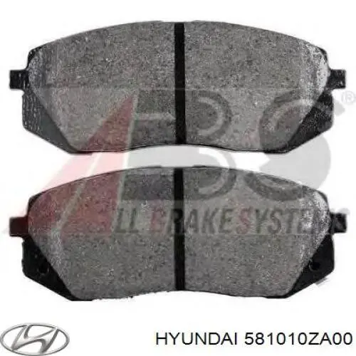 Comprar 581010ZA00 Hyundai/Kia Pastillas delanteras de freno