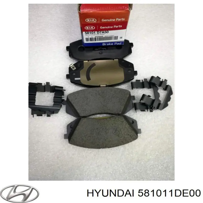 Comprar 581011DE00 Hyundai/Kia Pastillas delanteras de freno