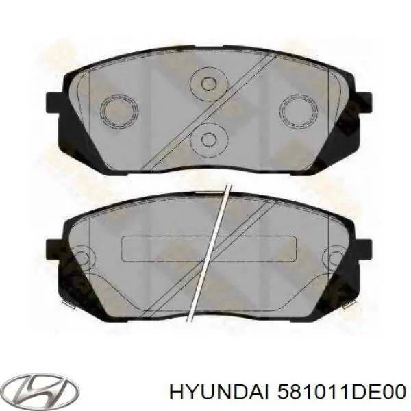 581011DE00 Hyundai/Kia pastillas de freno delanteras