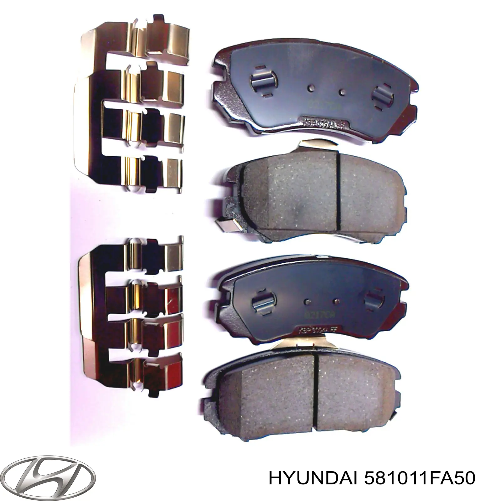 Pastillas de freno delanteras Hyundai/Kia 581011FA50