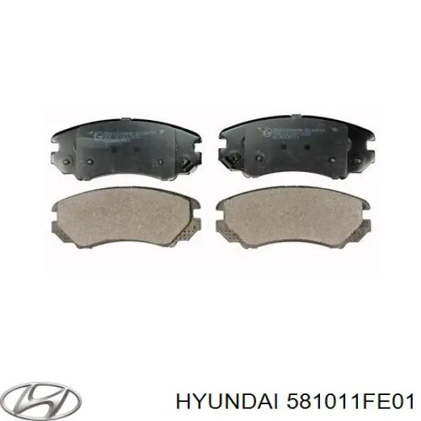 581011FE01 Hyundai/Kia Pastillas delanteras