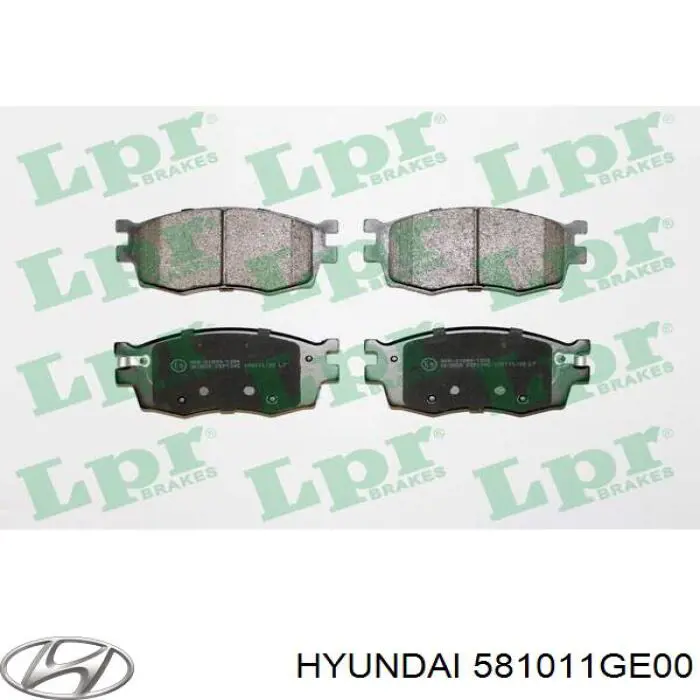 581011GE00 Hyundai/Kia Pastillas delanteras