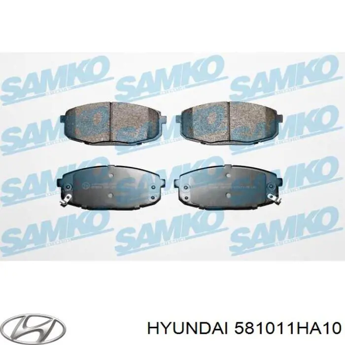 Comprar 581011HA10 Hyundai/Kia Pastillas delanteras de freno