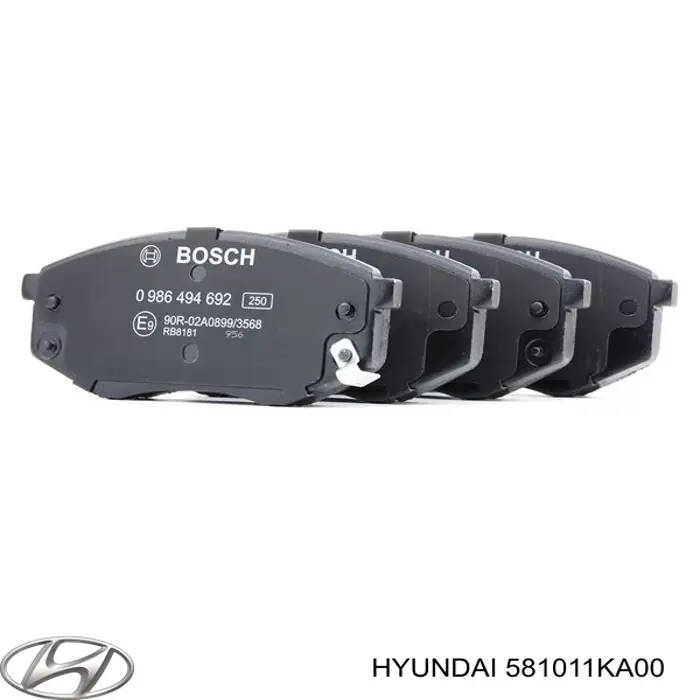 Comprar 581011KA00 Hyundai/Kia Pastillas delanteras de freno