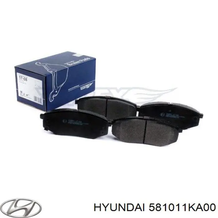 581011KA00 Hyundai/Kia pastillas de freno delanteras
