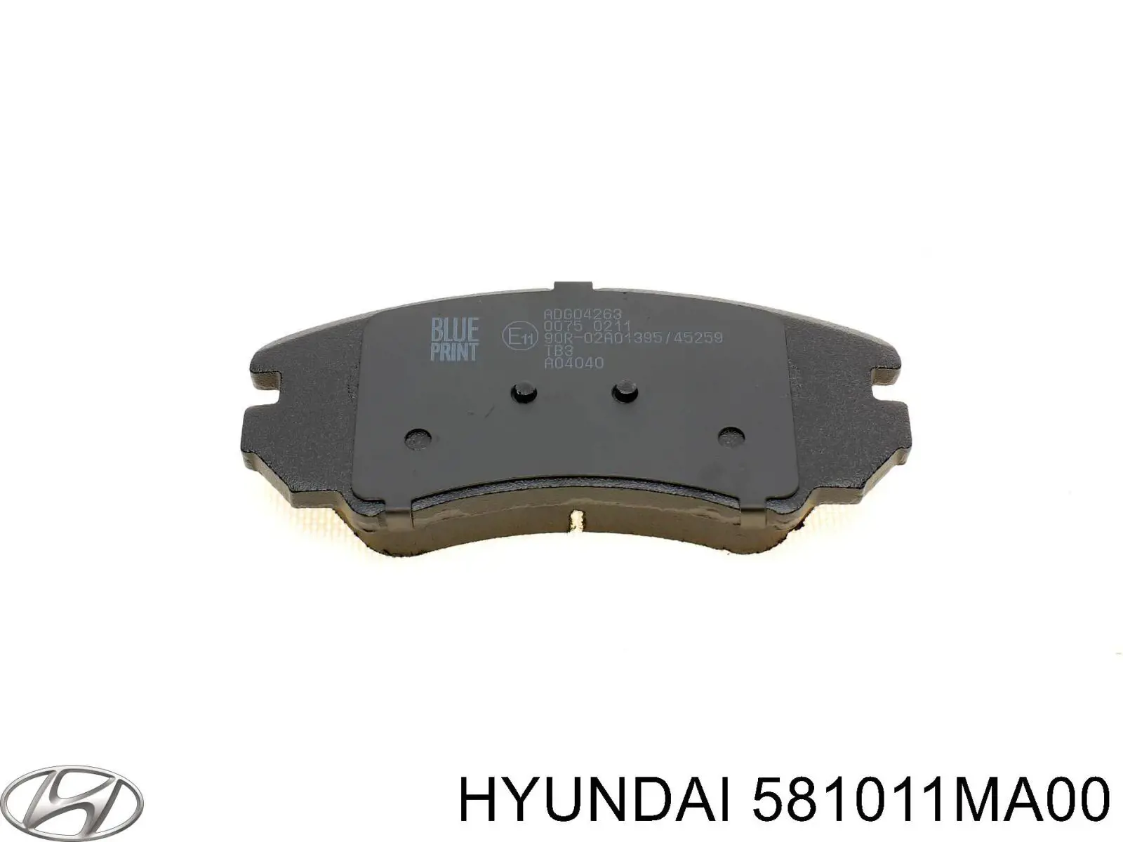 Pastillas de freno 581011MA00 Hyundai/Kia