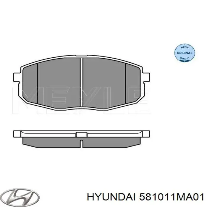 581011MA01 Hyundai/Kia Pastillas delanteras
