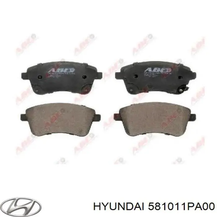 581011PA00 Hyundai/Kia Pastillas delanteras