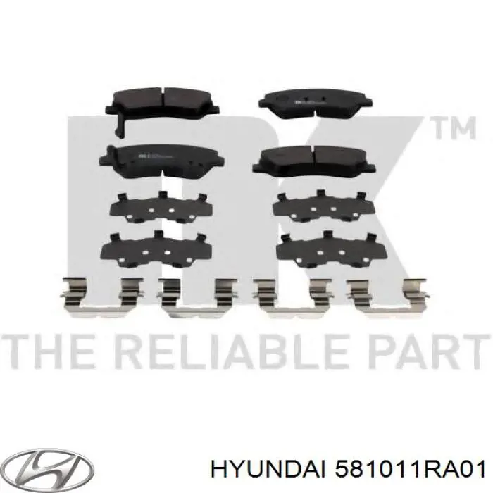 Pastillas freno delanteras Hyundai/Kia 581011RA01 precio, desde 24,48 EUR