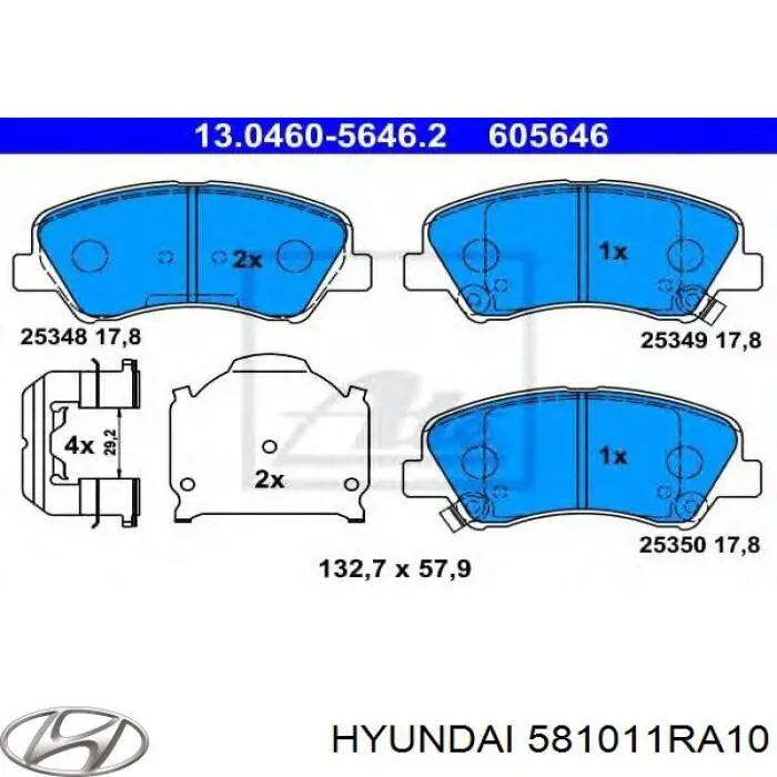 Pastillas freno delanteras Hyundai/Kia 581011RA10 precio, desde 35,47 EUR