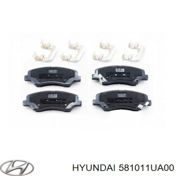 581011UA00 Hyundai/Kia pastillas de freno delanteras