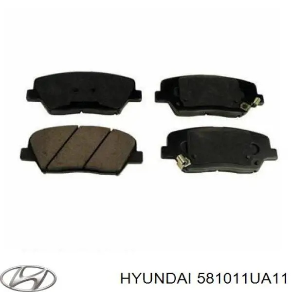 581011UA11 Hyundai/Kia pastillas de freno delanteras