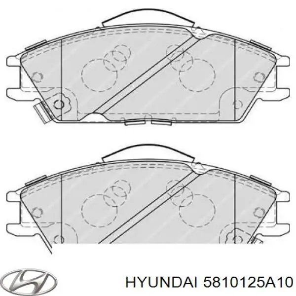 Comprar 5810125A10 Hyundai/Kia Pastillas delanteras de freno