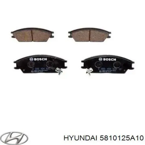 Pastillas de freno 5810125A10 Hyundai/Kia