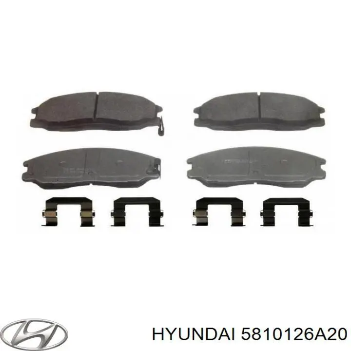 5810126A20 Hyundai/Kia pastillas de freno delanteras