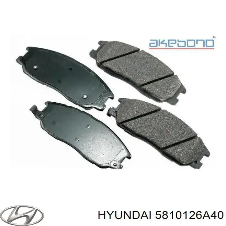 5810126A40 Hyundai/Kia pastillas de freno delanteras