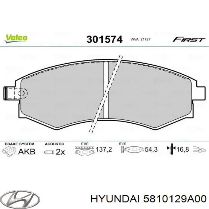 Pastillas freno delanteras Hyundai/Kia 5810129A00 precio, desde 30,43 EUR