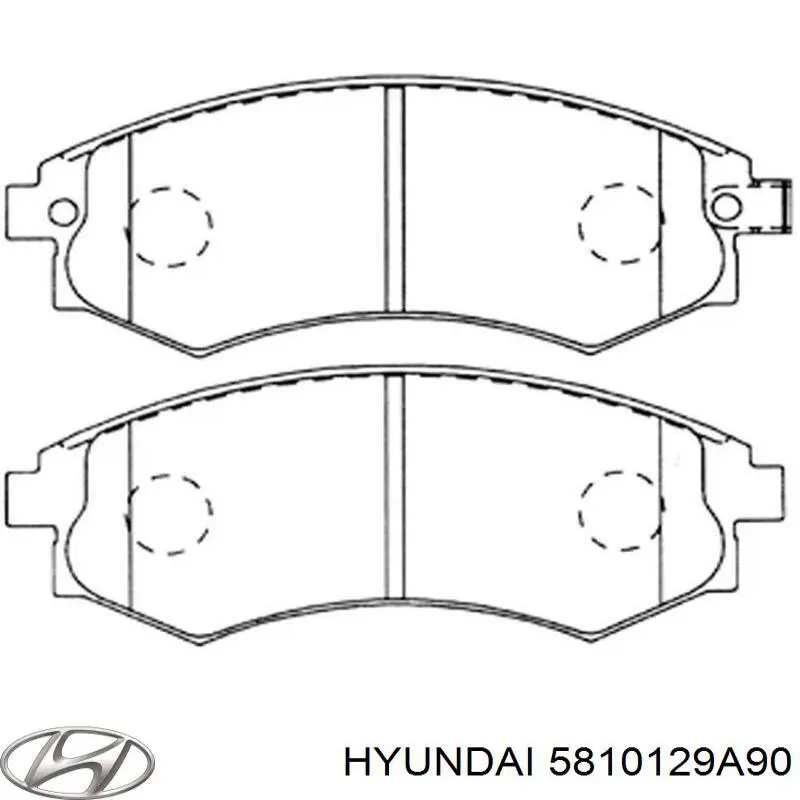 5810129A90 Hyundai/Kia pastillas de freno delanteras