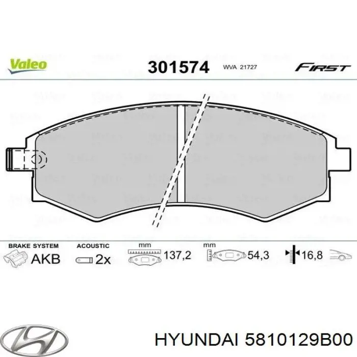 5810129B00 Hyundai/Kia pastillas de freno delanteras