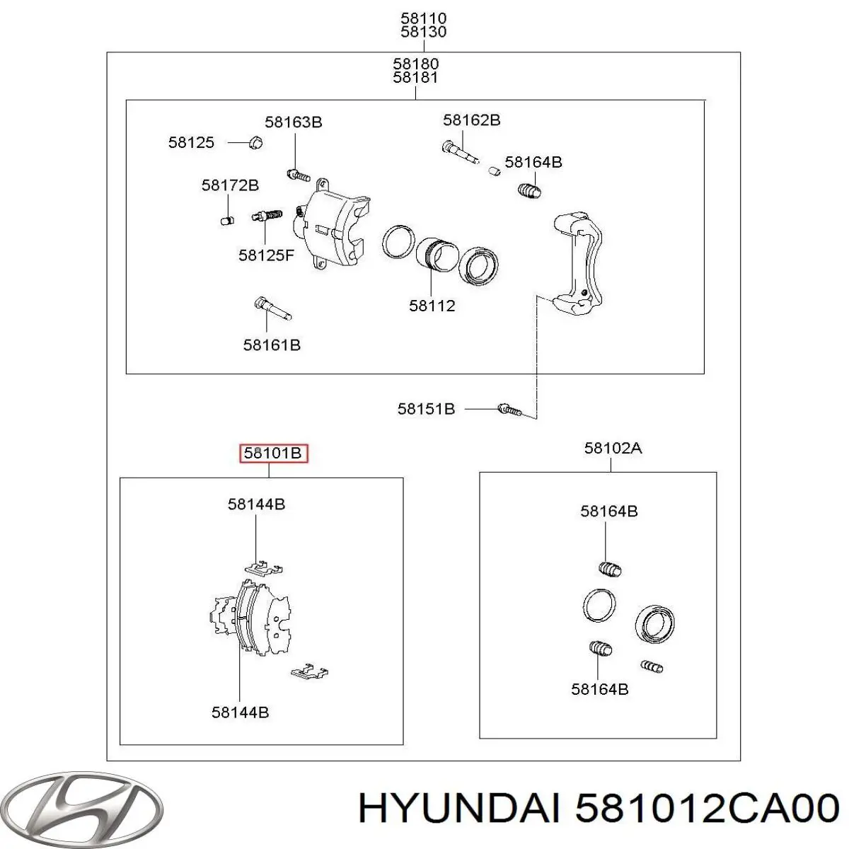 Pastillas freno delanteras Hyundai/Kia 581012CA00 precio, desde 23,90 EUR