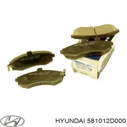 581012D000 Hyundai/Kia pastillas de freno delanteras