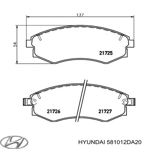 Pastillas freno delanteras Hyundai/Kia 581012DA20 precio, desde 26,44 EUR