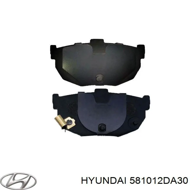 581012DA30 Hyundai/Kia pastillas de freno delanteras