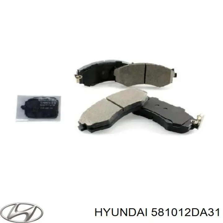 581012DA31 Hyundai/Kia pastillas de freno delanteras