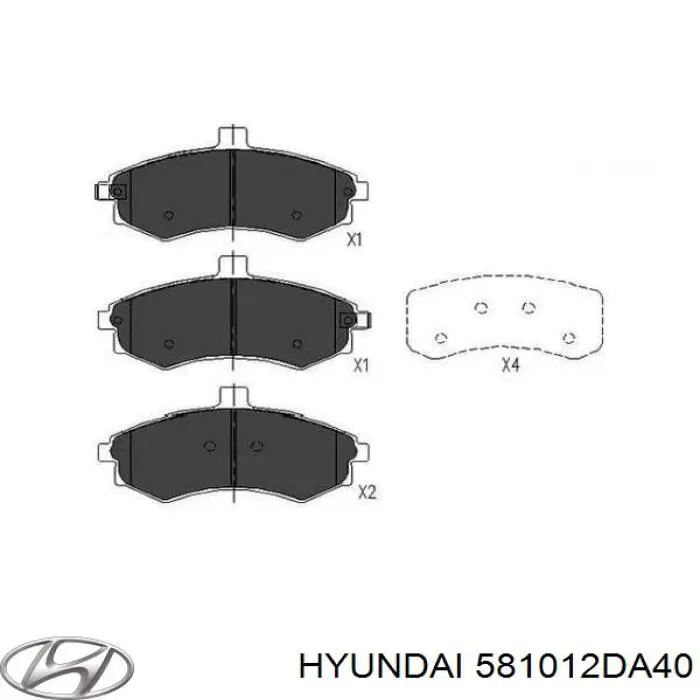 Pastillas freno delanteras Hyundai/Kia 581012DA40 precio, desde 29,47 EUR