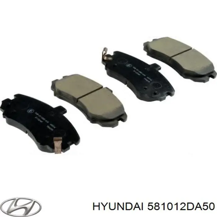 581012DA50 Hyundai/Kia pastillas de freno delanteras