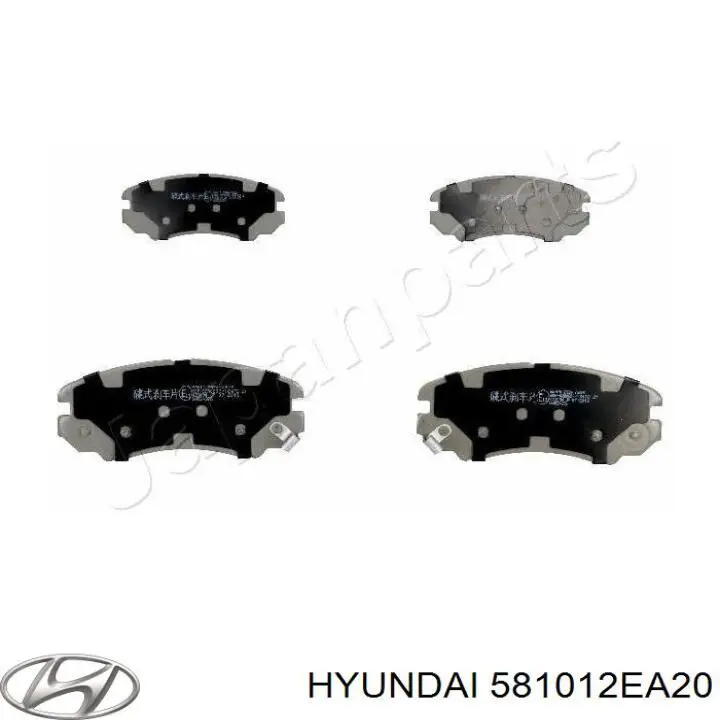 581012EA20 Hyundai/Kia pastillas de freno delanteras