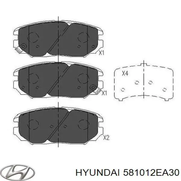 Pastillas freno delanteras Hyundai/Kia 581012EA30 precio, desde 34,65 EUR