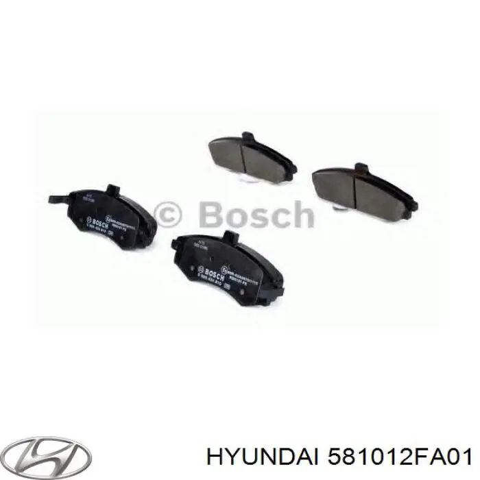 Comprar 581012FA01 Hyundai/Kia Pastillas delanteras de freno