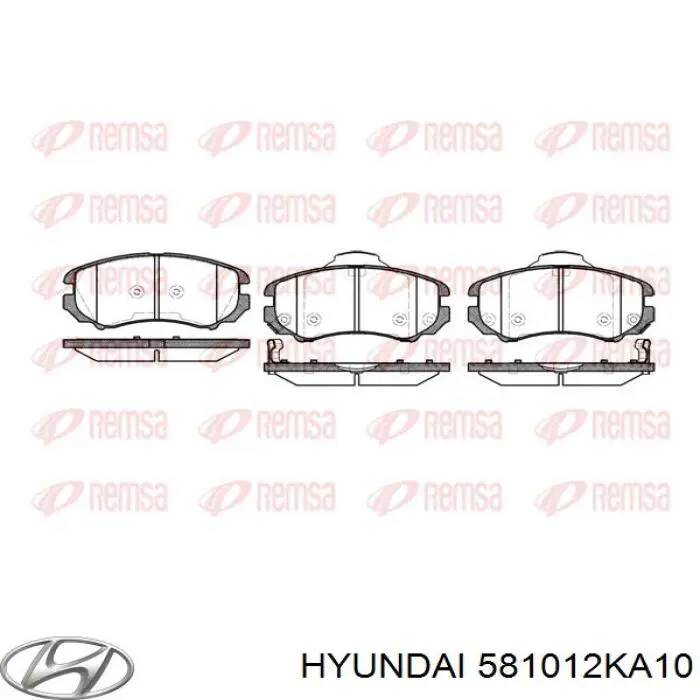 Comprar 581012KA10 Hyundai/Kia Pastillas delanteras de freno