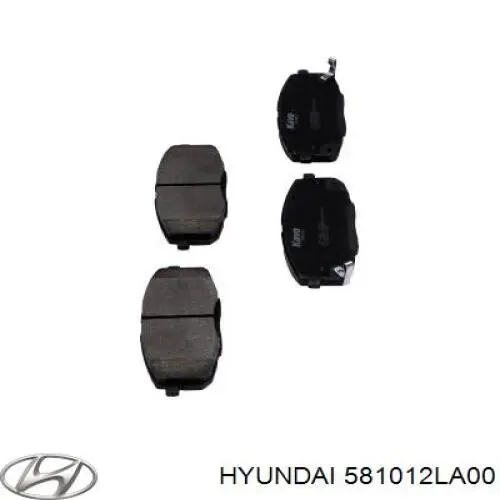 Comprar 581012LA00 Hyundai/Kia Pastillas delanteras de freno