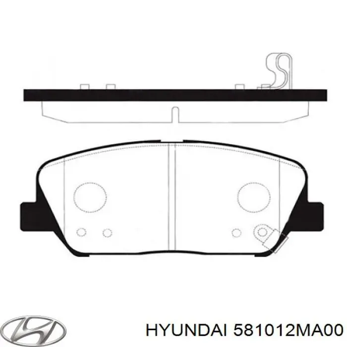 Comprar 581012MA00 Hyundai/Kia Pastillas delanteras de freno