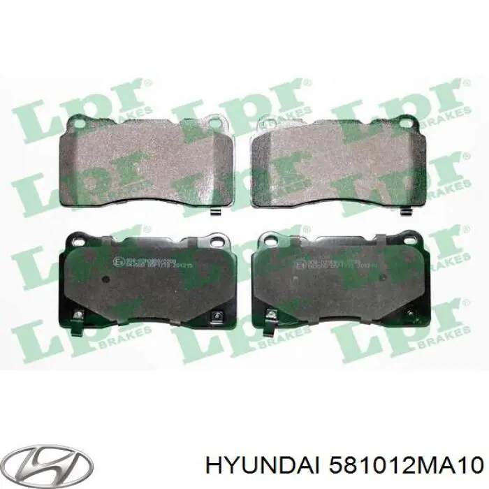 581012MA10 Hyundai/Kia Pastillas delanteras