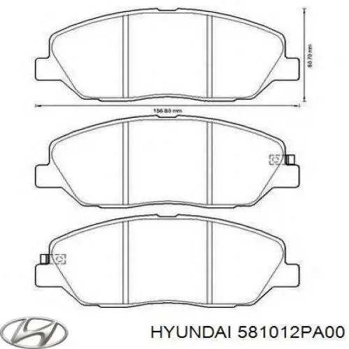 Pastillas freno delanteras Hyundai/Kia 581012PA00 precio, desde 30,34 EUR