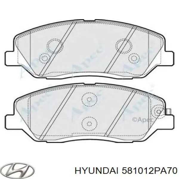 Pastillas freno delanteras Hyundai/Kia 581012PA70 precio, desde 31,38 EUR