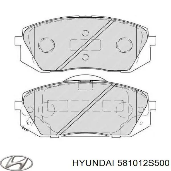 Pastillas de freno 581012S500 Hyundai/Kia